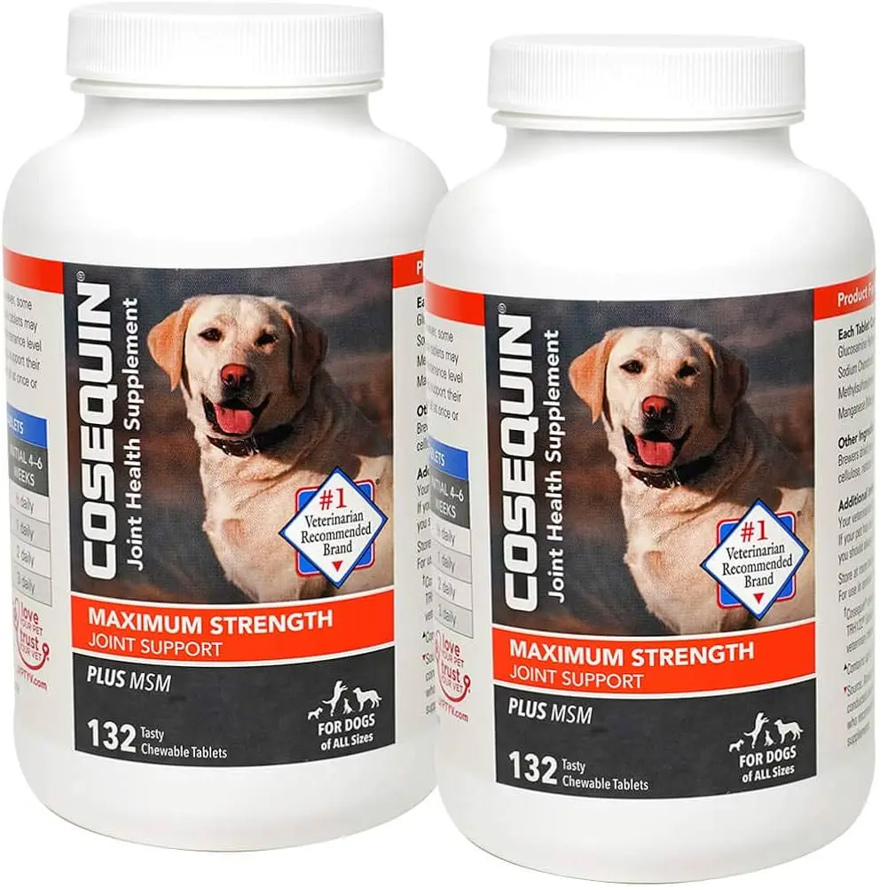 Buy Cosequin Maximum Strength Joint Health Supplement for Dogs with Glucosamine Chicken Flavor for Pets and Cats Eye Care