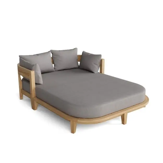 Уличная кушетка WT Coronado Teak с подушками Sunbrella