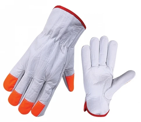 Best Leather Driving gloves wholesale price good quality Cow split driving gloves hand protective leather safety gloves