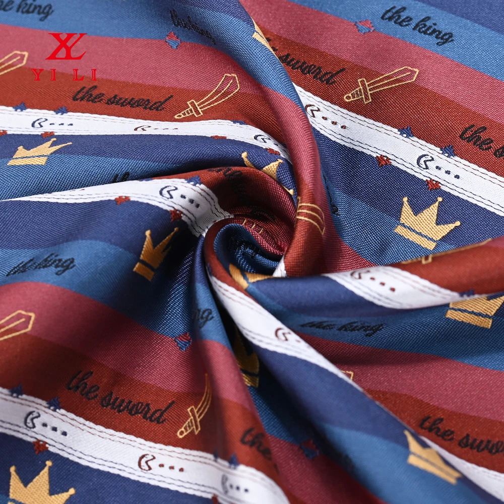 Yili Custom Logo Pattern Sofa Dress Jacquard Brocade Upholstery Silk Costume Garment Dress Ties Lurex Fabric Oeko Standard 100