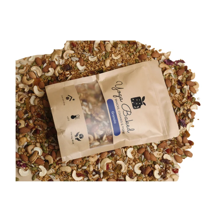 Белковая гранола высокого качества, запеченная еда, непосредственно с низким содержанием жира, упакованная в пакет от вьетнамского производителя