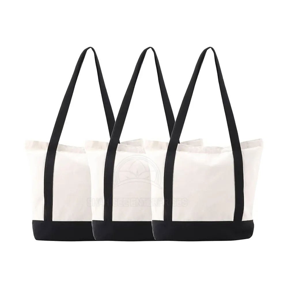 Custom Logo Oversize Women Tote Bag Large Weekend Party Beach Canvas Cotton Shopping Tote Bag