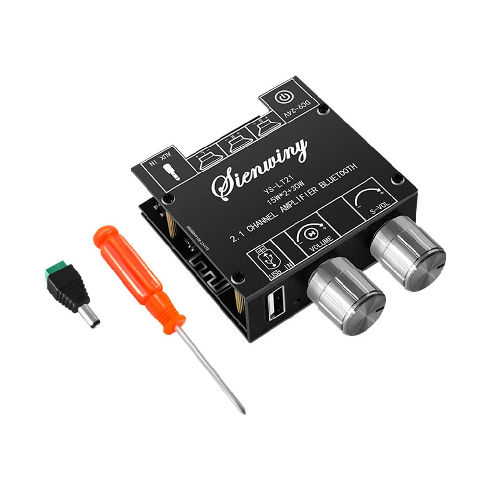 YS-LT21 15W*2+30W Digital Amplifier Board Module 2.1 Stereo BT 5.1 Dual Channel Support APP Mini Power Amplifier Board