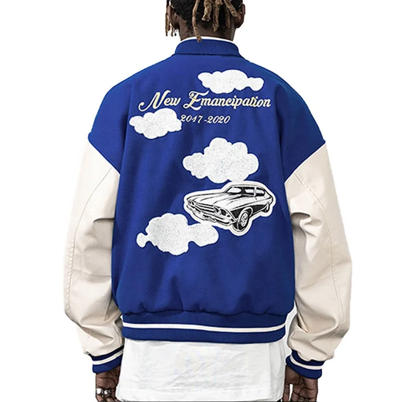 Custom Design Fleece Letterman Bomber Baseball Leather Varsities Jacket\Basketball Varsity Jacket Men Jackets