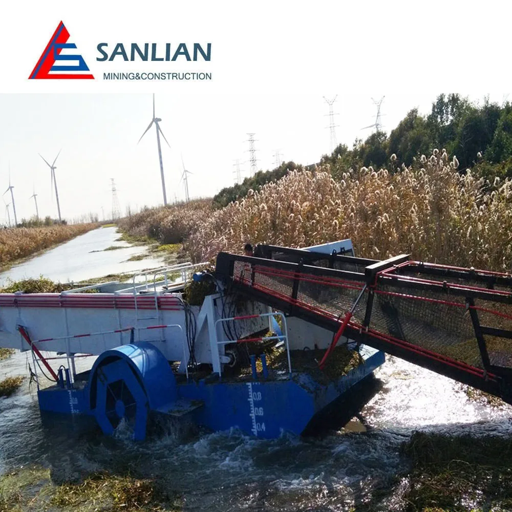 Sanlian New Mechanical harvester/Aquatic plant harvesting services/Water grass harvester