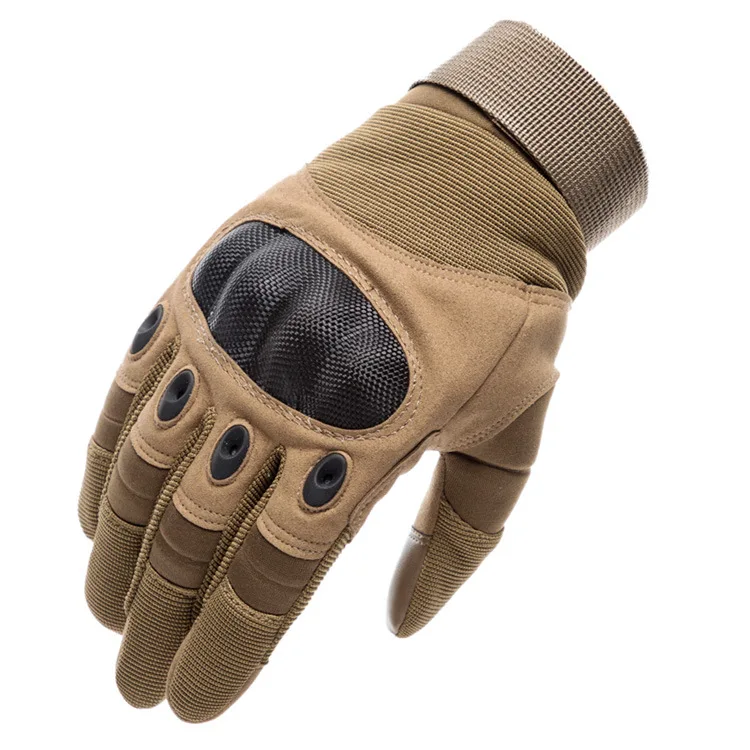Wholesale Full  Touch screen  Finger Black Safety Sports Motorcycle Glove  Combat Tactical Gloves
