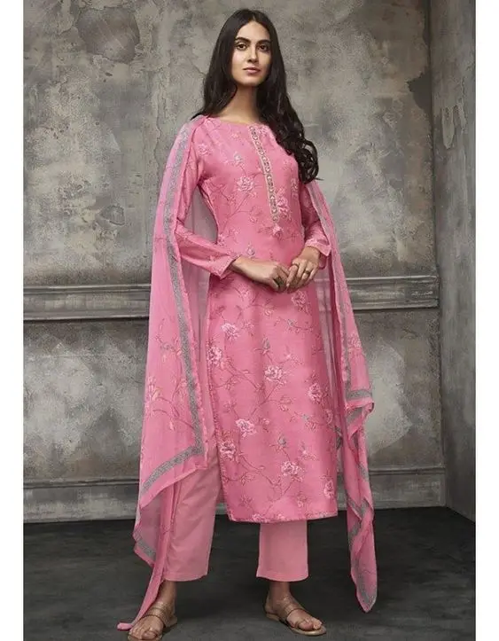 Modern Fashion Designer Indian Pakistani Lawn Linen Cotton Georgette 3 Piece Suits Available on Wholesale Price 2023 India Surat