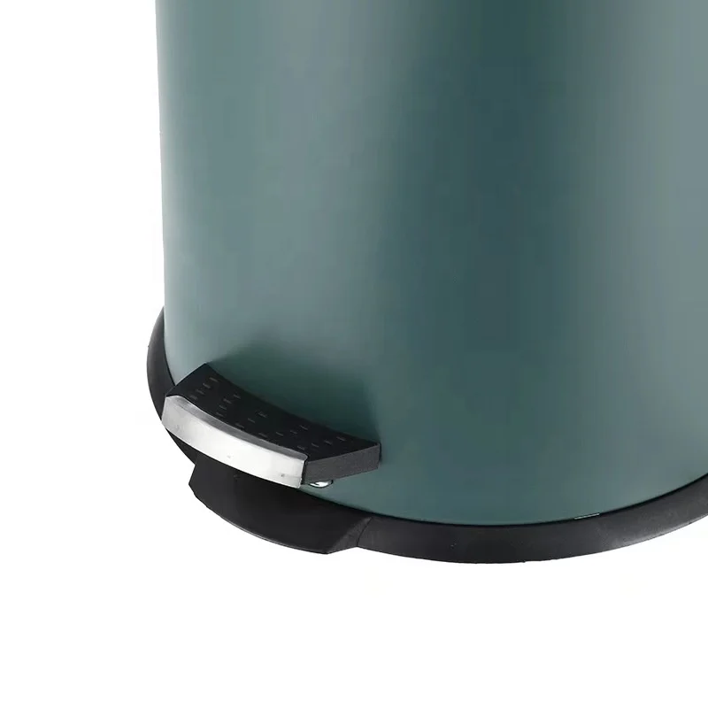 Kitchen bathroom Soft-Close Round Rust Protection 12 litres stainless steel step trash can