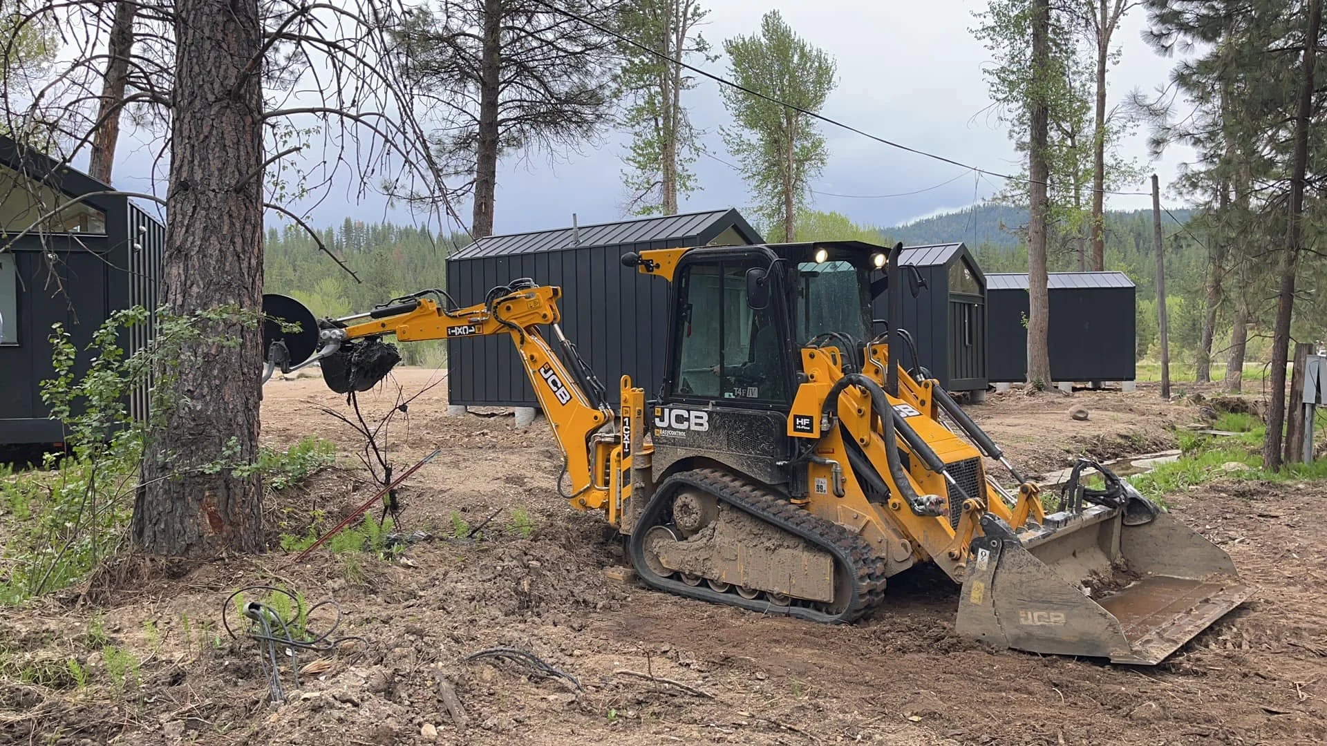 Подержанный JCB 1CX мини-экскаватор-погрузчик 4x4 для продажи-идеальный выбор любителей погрузчиков