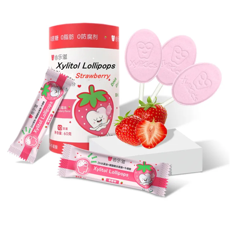 New Arrival Lollipop Sugar Free Pressed Candy OEM