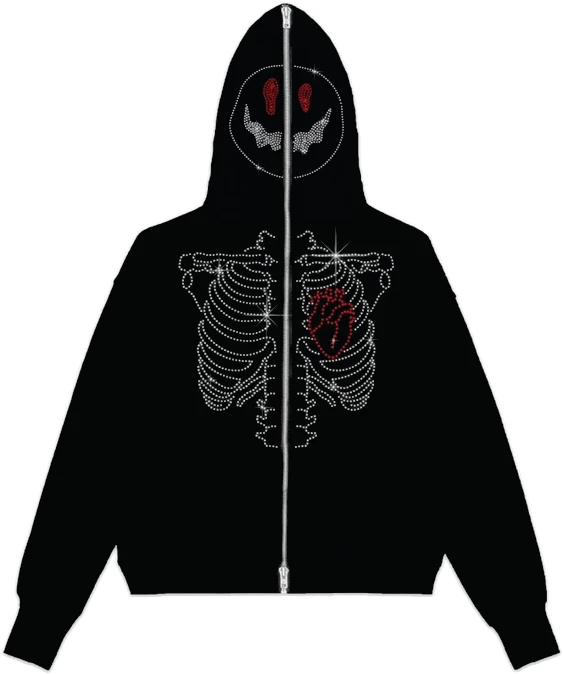 Custom logo all over print boys fleece lined over sized oem blank plain horns full men face mask zip up hoodies with eye holes