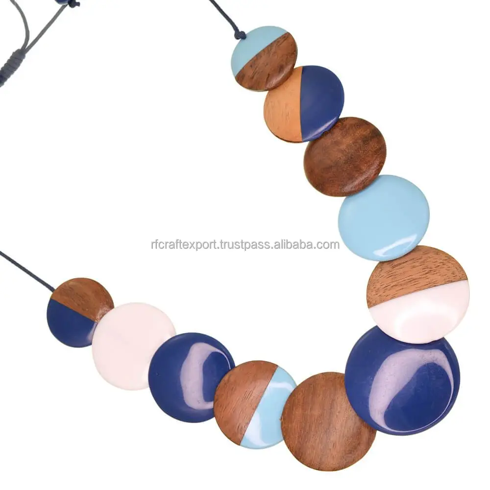 European Style Women Resin Pressed Flower Necklaces Vintage Natural Dried Flower Necklaces