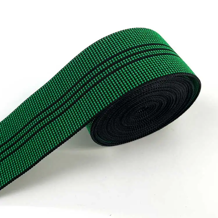 5 CM Green Adjustable Strap Webbing Band  High Elasticity Elastic Band for Sofa