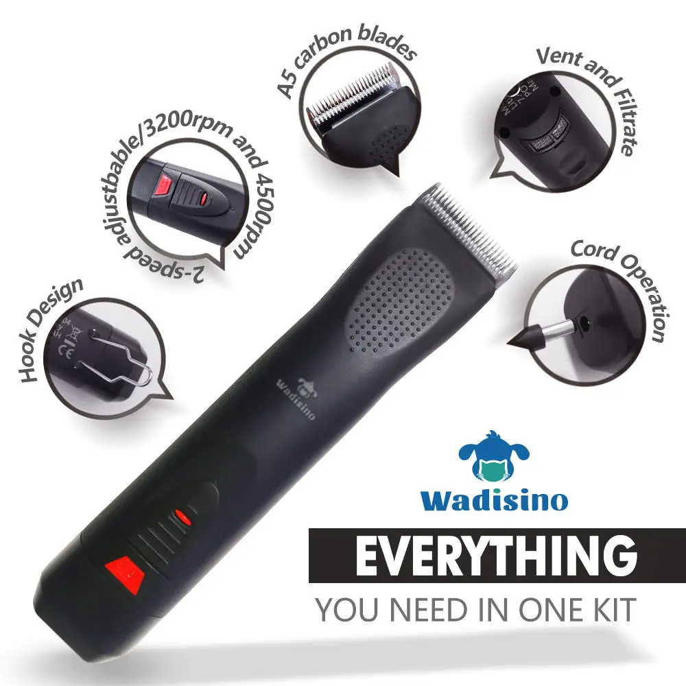 Professional Cordless Sheep Dog Pet Grooming Hair Trimmer Clipper 10# Blade Hair Cutting Machine 2-speed Detachable Clipper