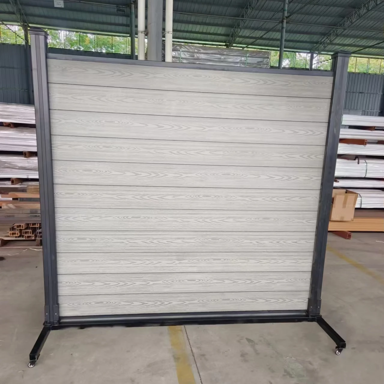 1.7X1.7M outdoor easy installation home garden boards co-extrusion plastic WPC fence