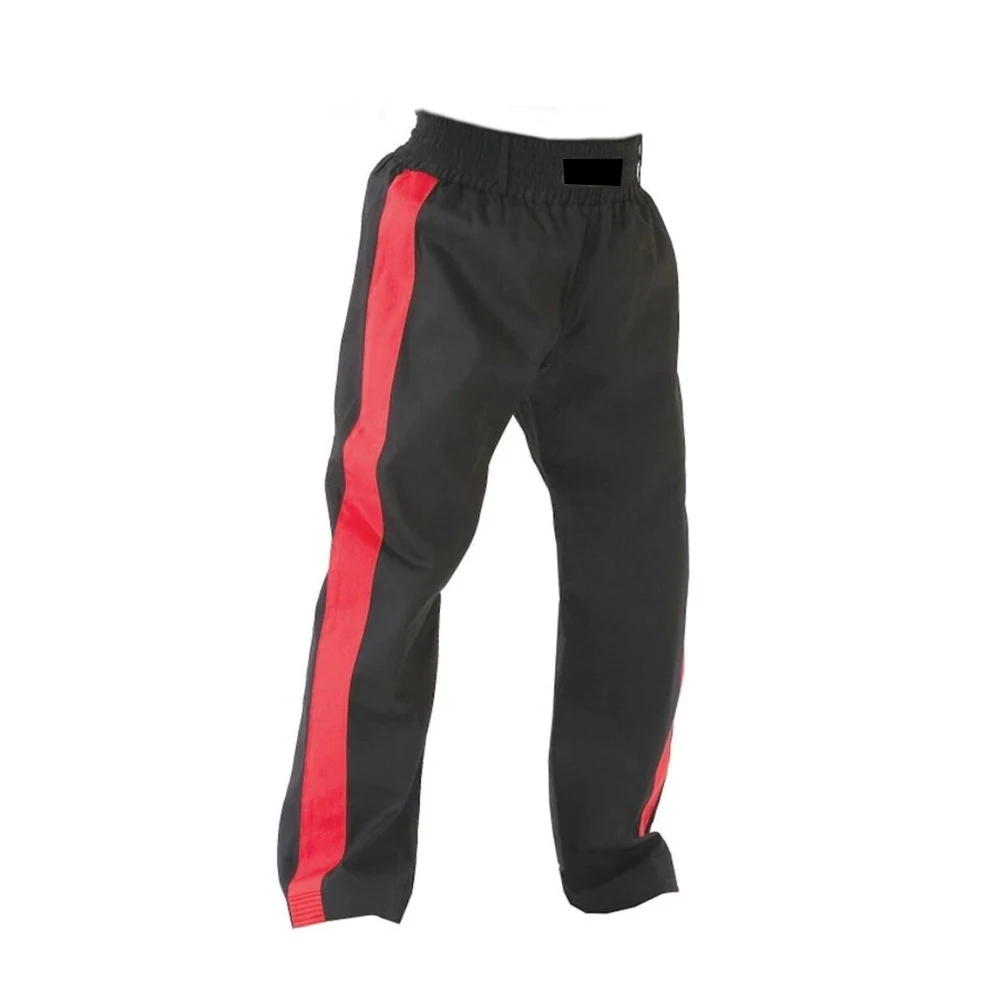 Customized OEM Karate Trousers pants Elastic waist Martial Arts pants Red Karate pants OEM Printed Embroidered