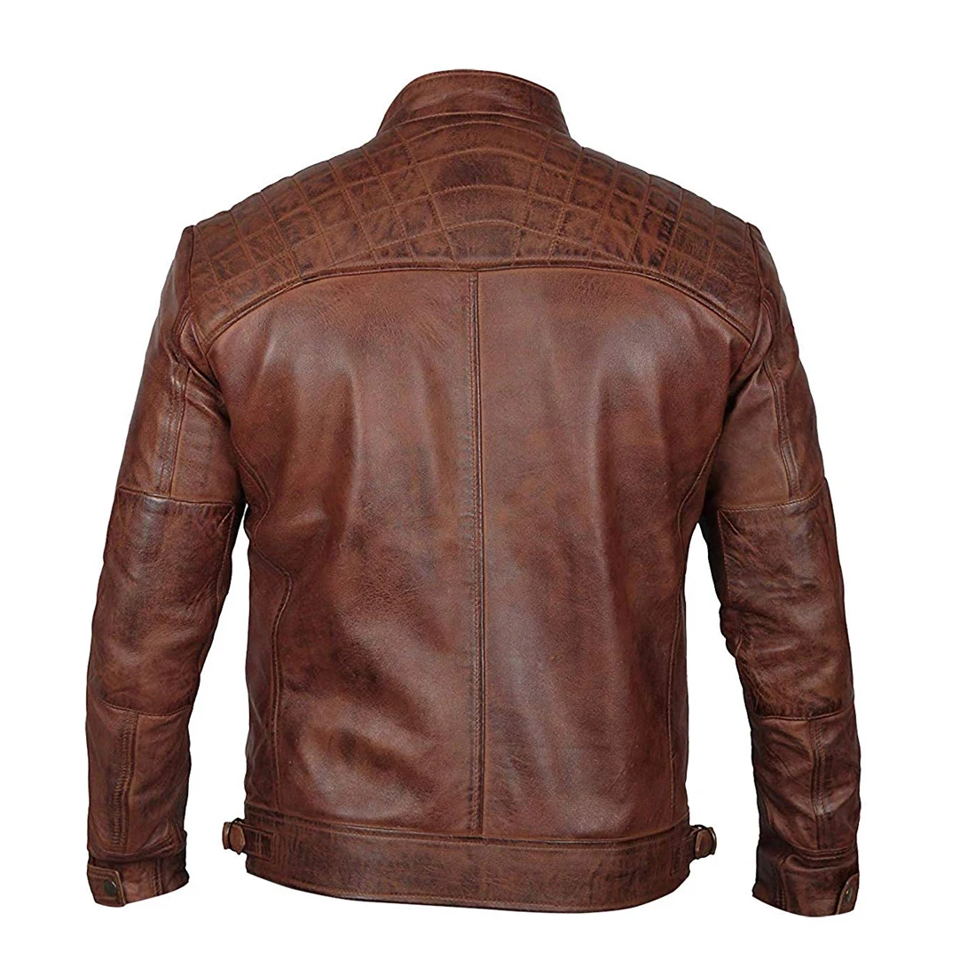 Unique design bestselling high manufactured leather Jacket for Men Slim fit stylish winter Fashion Leather Jackets for Men