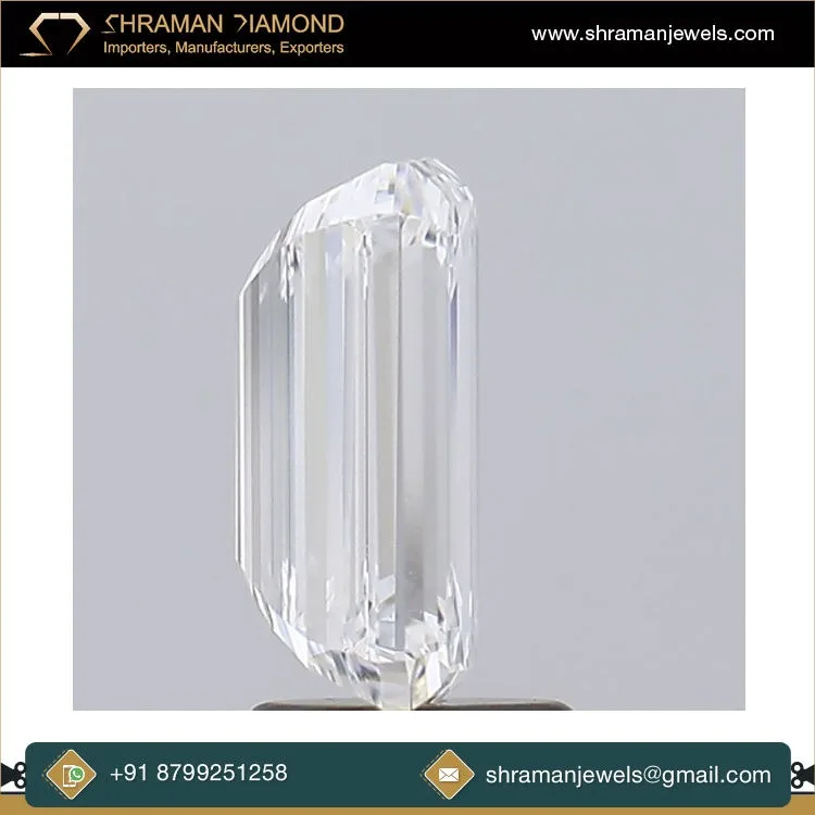 Indian Supplier of Best Quality 4.5 Carat VS1 Clarity IGI Certified Emerald Cut Lab Grown Loose Diamonds at Competitive Price