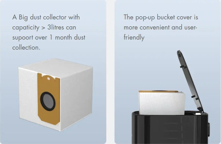 Smart Home Appliance Laser Robot Vacuum Cleaner with Self Empty Dust Bin 4000Pa Suction Hard Floor Sweeping Robot