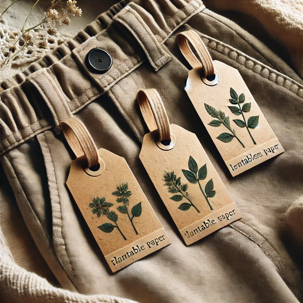 High Quality Bio-Safe Handcrafted Plantable Swing Tag Luxury Recycled Paper Handmade for Eco-Gifting and Green Events