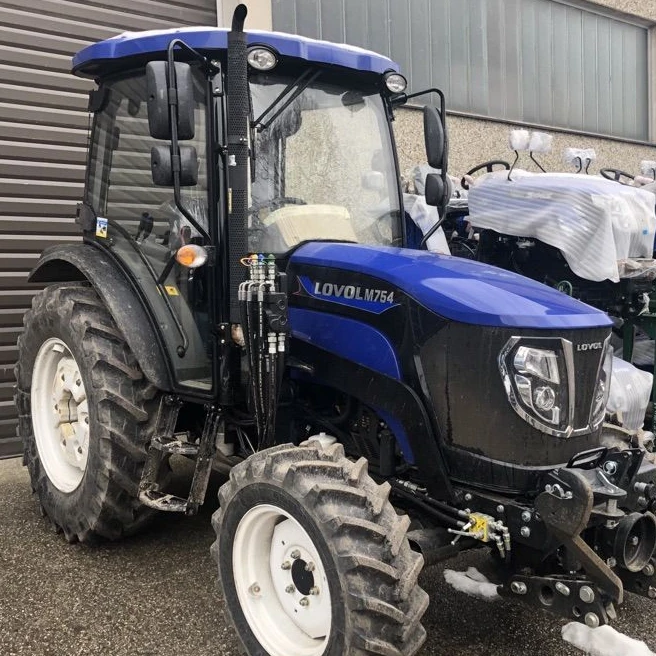 Тракторы 4WD Lovol M554-B 55 л.с. 70 тракторы максимальная мощность дизельного двигателя цвет колеса сертификат шестерни Рулевое