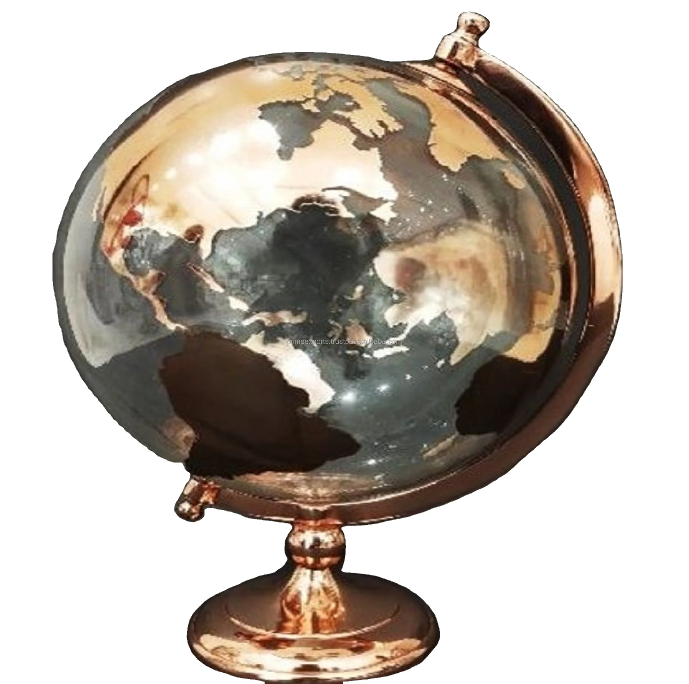 Decorative Copper Antique Metal Table Top Office Decor Customized Globe Scandinavian and european decorative globes
