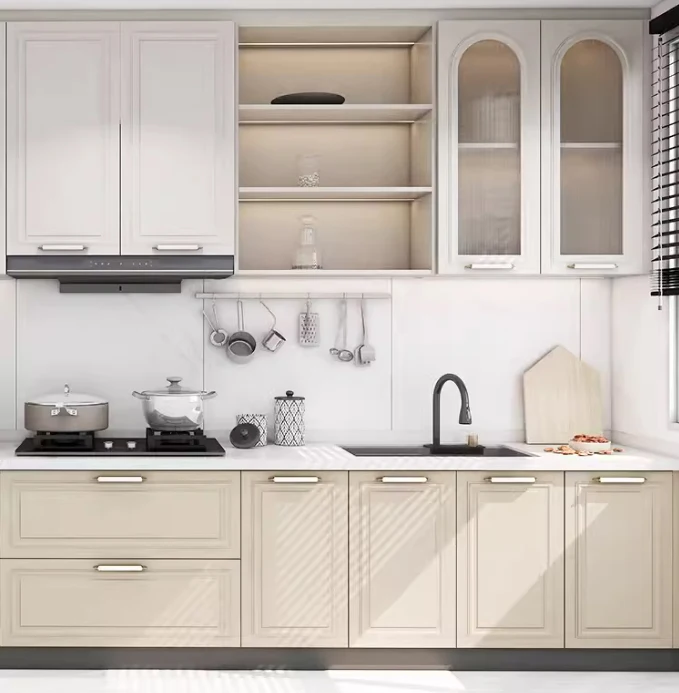 Modern Modular Luxury  New Product Ideas 2023 Cabinetry Set Home Blue Shaker Style Kitchen Cabinet with Bathroom Kitchen