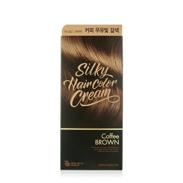 New Arrival Hot Selling Korean Hair products Product Wholesale THE FACE SHOP Stylist Silky Hair Color Cream Coffee Milky Brown