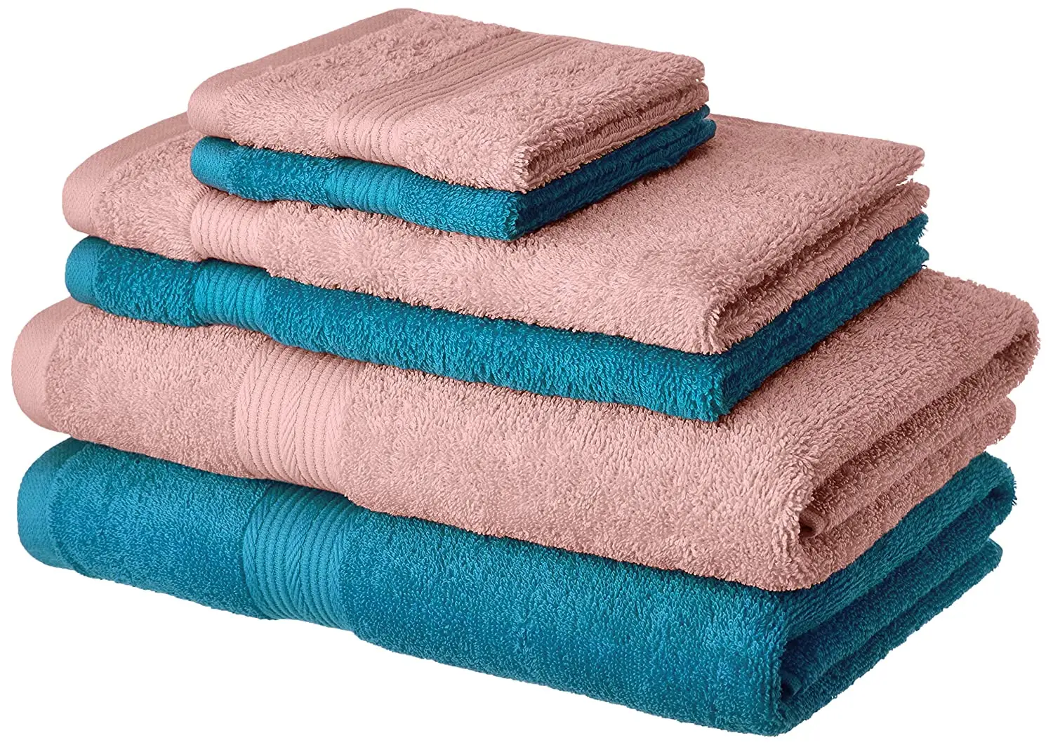 BLUE BATH TOWELS SET Cotton 450 GSM Ultra Soft Super Absorbent Gym Workout Yoga Hand Towel For Sale At Best Price