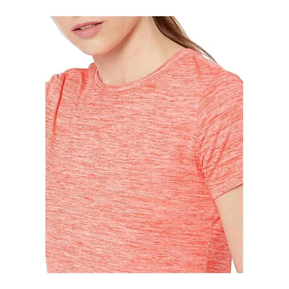 Factory Wholesale Eco-friendly Recycled Woman Custom Logo Blank Plain Heather T Shirt Football Jerseys Casual Recycled Polyester