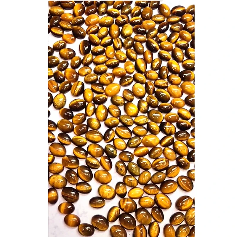 320 Pcs of Natural Yellow tiger eye 14x10mm 16x12mm Oval Cabochon 2375 cts lot Iroc sales High quality gemstones cab US$163