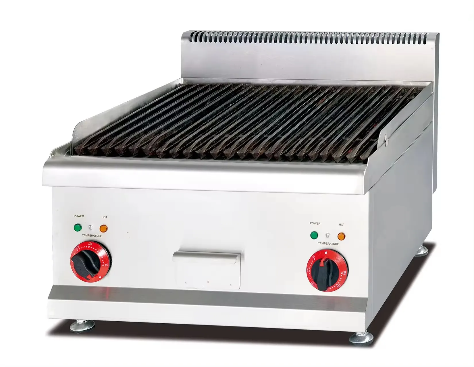 Restaurant Kitchen Commercial BBQ Lpg Gas Flat Burger Griddle Machine Contact Grill Sandwich Panini Maker