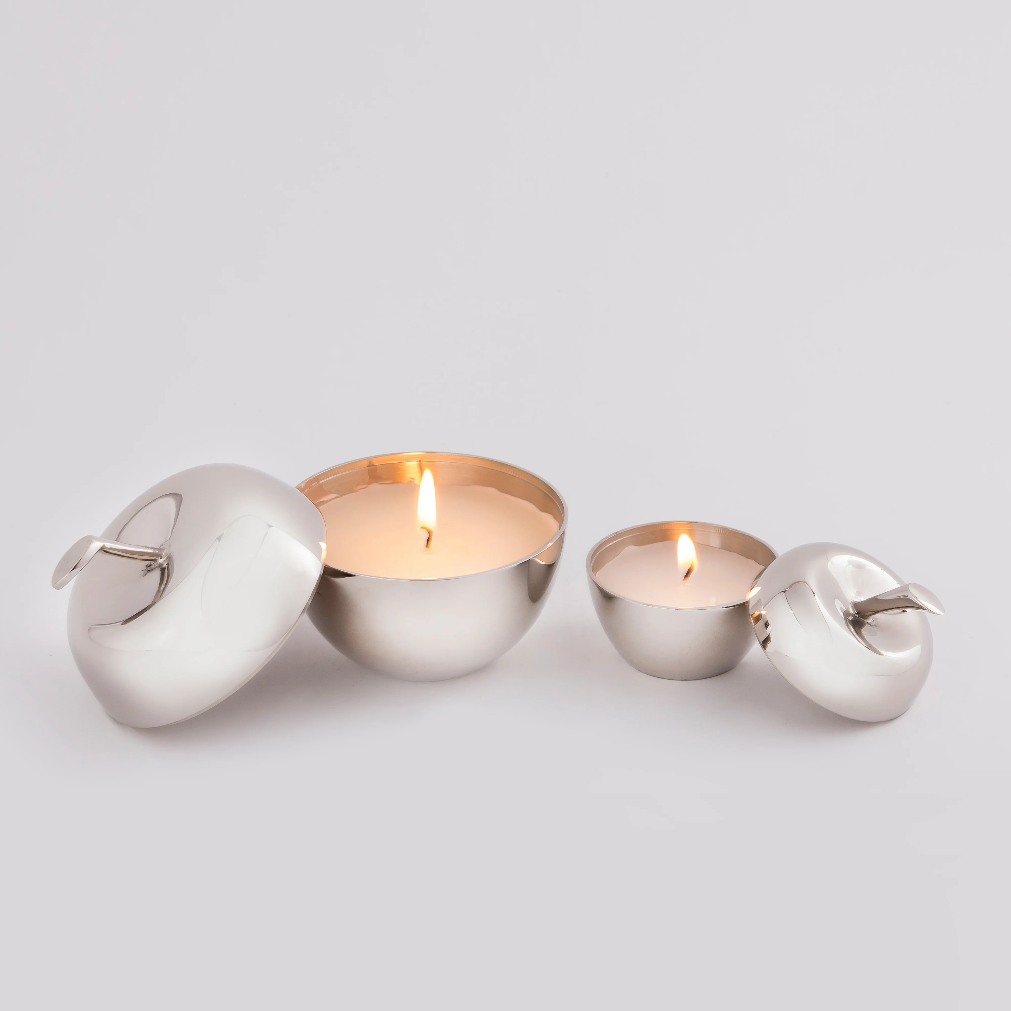 High Quality Best Selling Metallic Candle Wax Filled Container for Home and Decoration