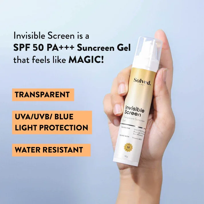 Лидер продаж невидимый экран SPF 50 PA +++ гель с витаминами A B C и E прозрачный для продажи экспортерами