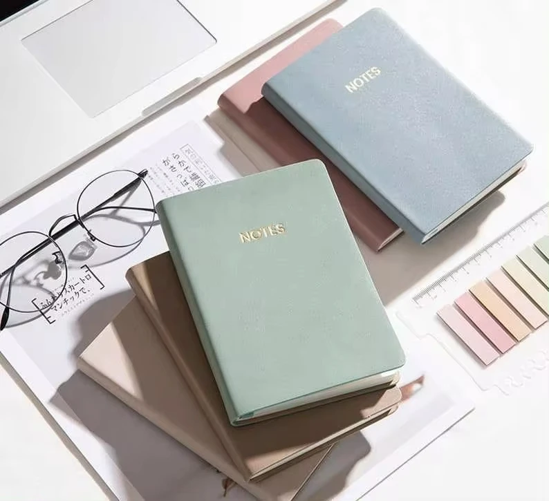 Wholesale Notebook A5 Leather Journal Personalized Business Dotted Printed Notebook with Elastic For Office Custom Planner Diary