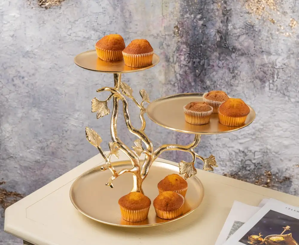 Tree Design Modern Christmas Decorative Cake Stand For Hotel Wedding Birthday Party Table Top Cake Serving Use Cake Stand
