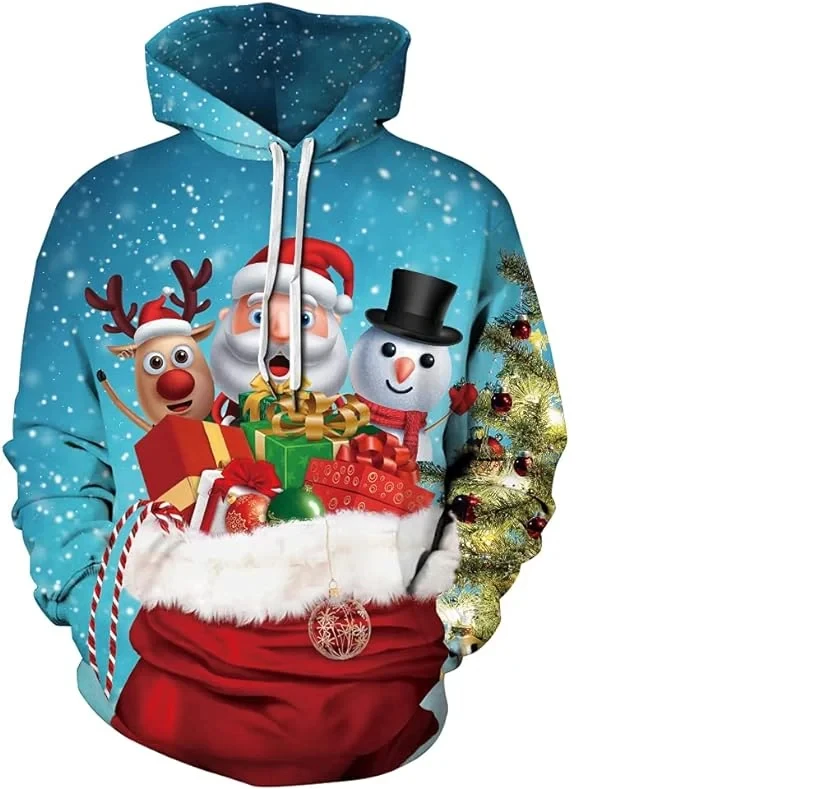 High Quality 2024 New Fashion Christmas LED Light Sweater Winter Crew Neck Pullover ugly christmas sweater Women