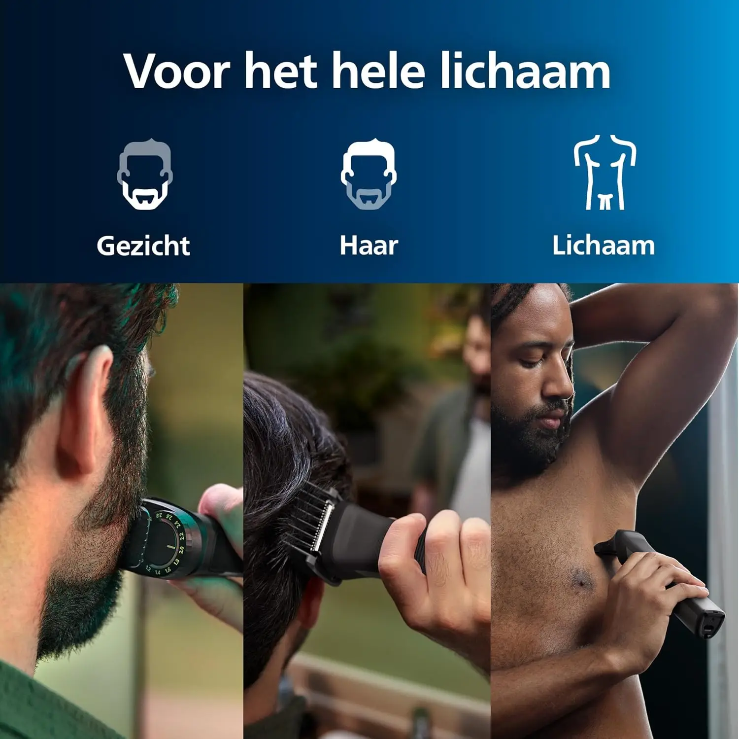 Триммер серии Philips 9000 14 в 1 + OneBlade Точная обрезка чистые линии удобное бритье роскошная сумка модель MG9550/15