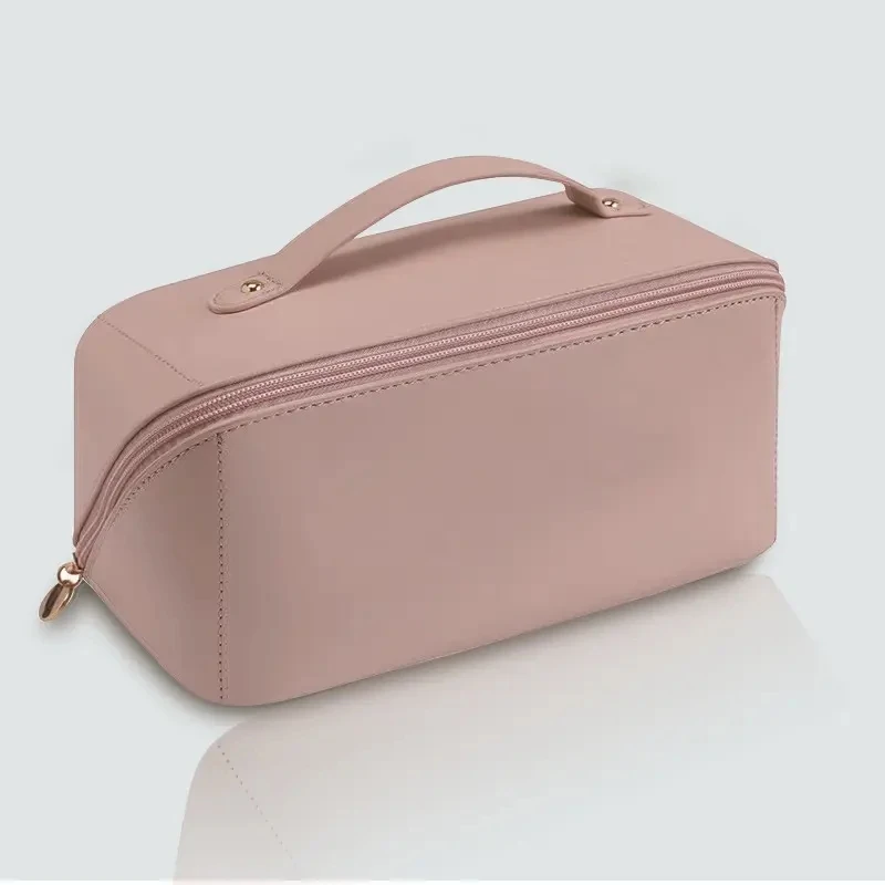 Large-Capacity Makeup Bag Leather Cosmetic Bag Women Multifunction Toiletries Organizer For Girl Travel Outdoor Activities