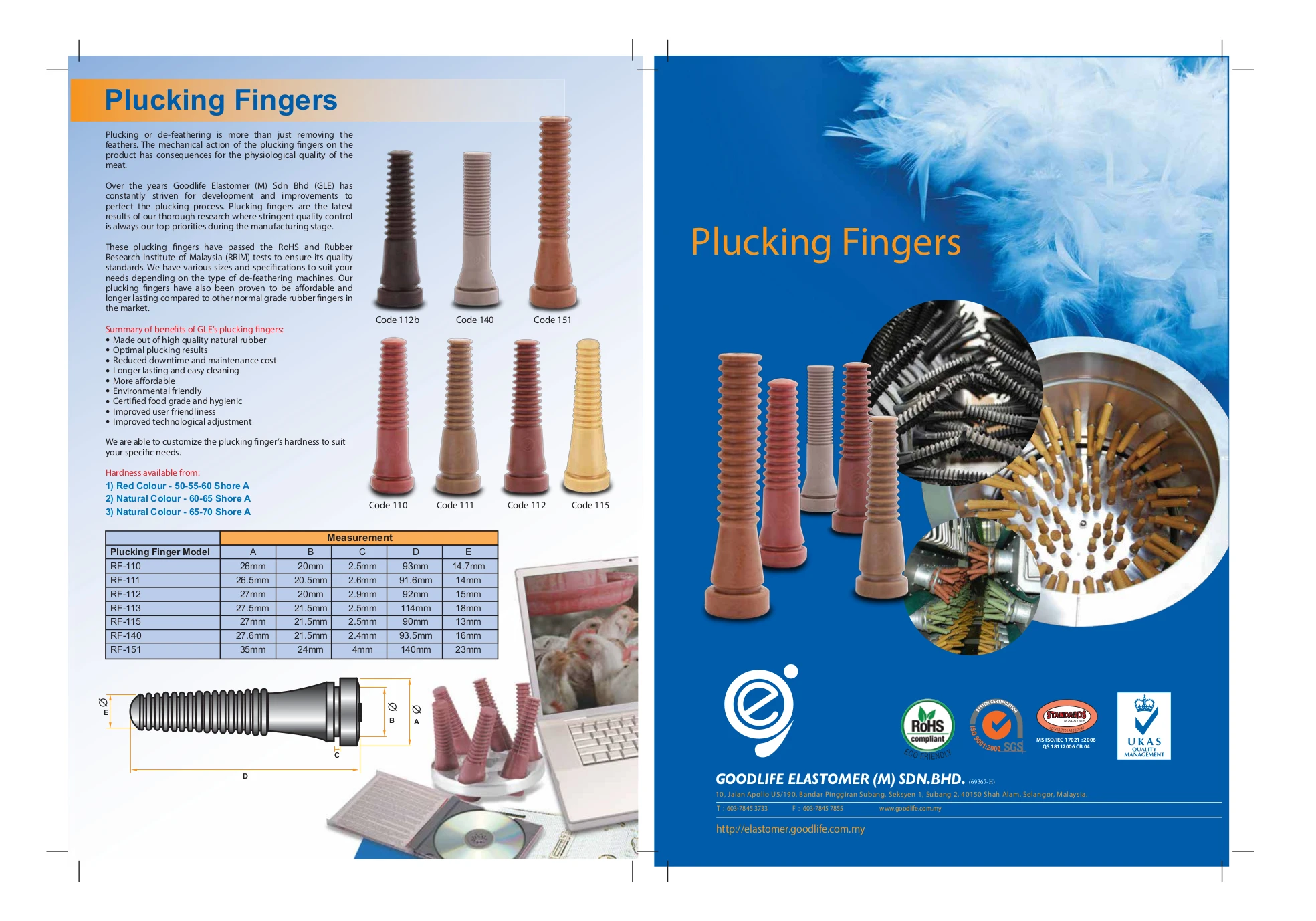 Trusted Manufacturing Exporter Chicken Fur Plucker Rubber Plucking Finger Model RF-140 Suitable for Industrial Utilization