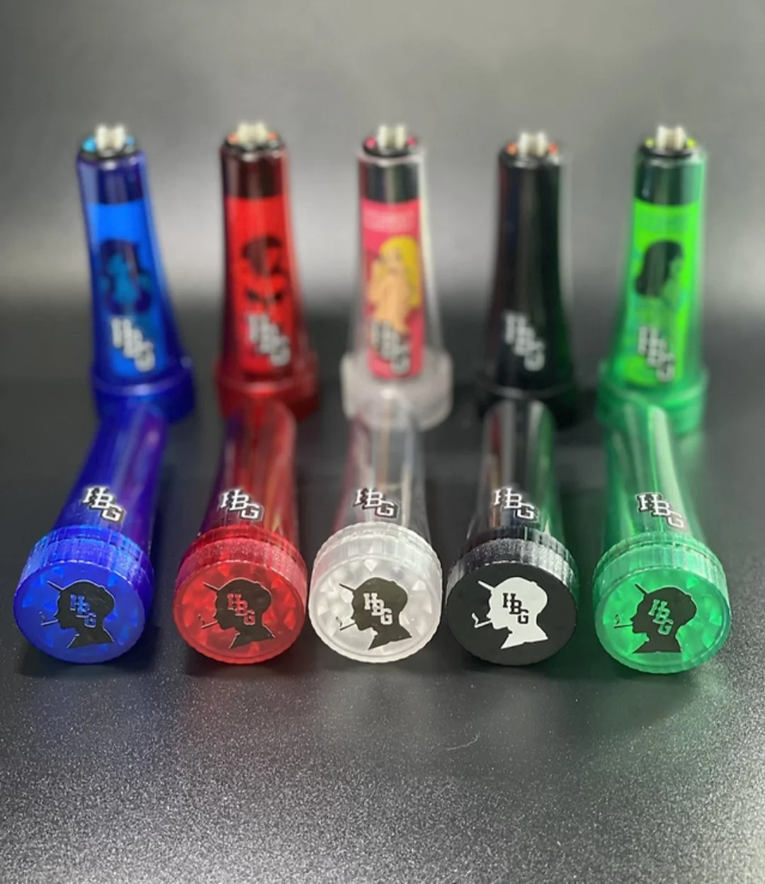 Clipper Sleeve Grinder | with Detachable Herb Crusher 30mm 2-Part | Polycarbonate Clipper Lighter Case