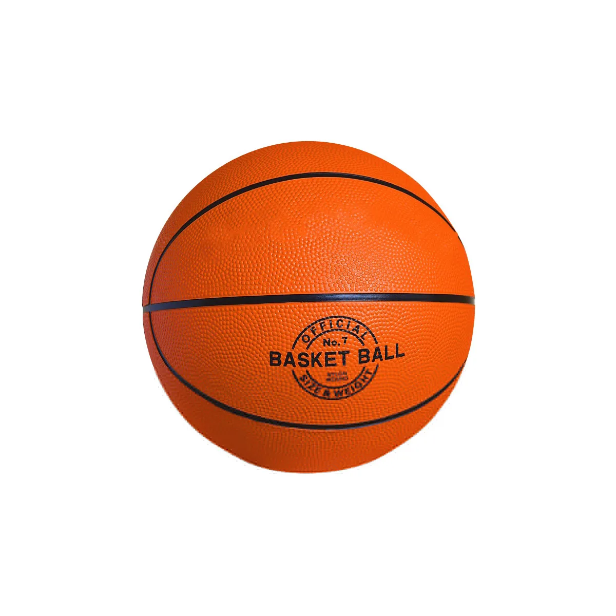 Official size 7 rubber basket custom printed basketball ball with custom logo