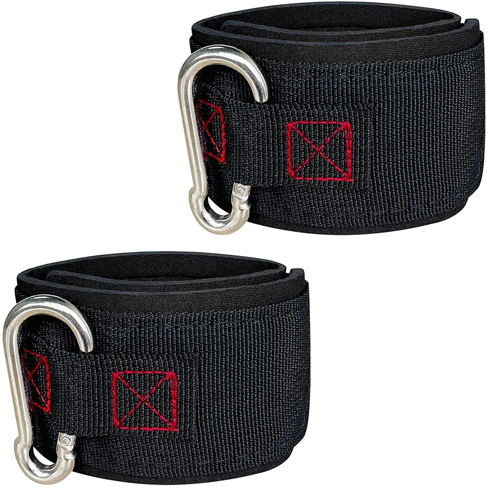 Ankle Straps Custom Made Ankle Straps with Double Ring Weight Lifting Ankle Cuffs