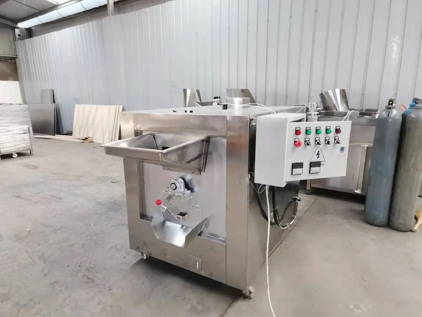commercial cocoa dryer sesame sunflower seeds nuts roasting machine groundnut chickpea peanut roaster HJ-98