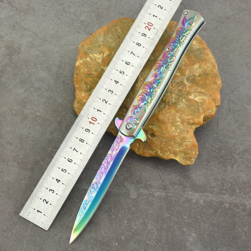 Wholesale Stainless Steel Folding Knife for Outdoor Self-Defense for Camping Hunting Jungle Survival OEM Customized Support