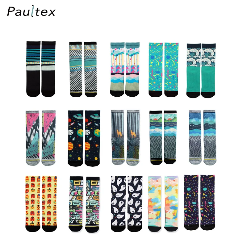 Custom ECO-Friendly Print Recycle Polyester Socks Sox