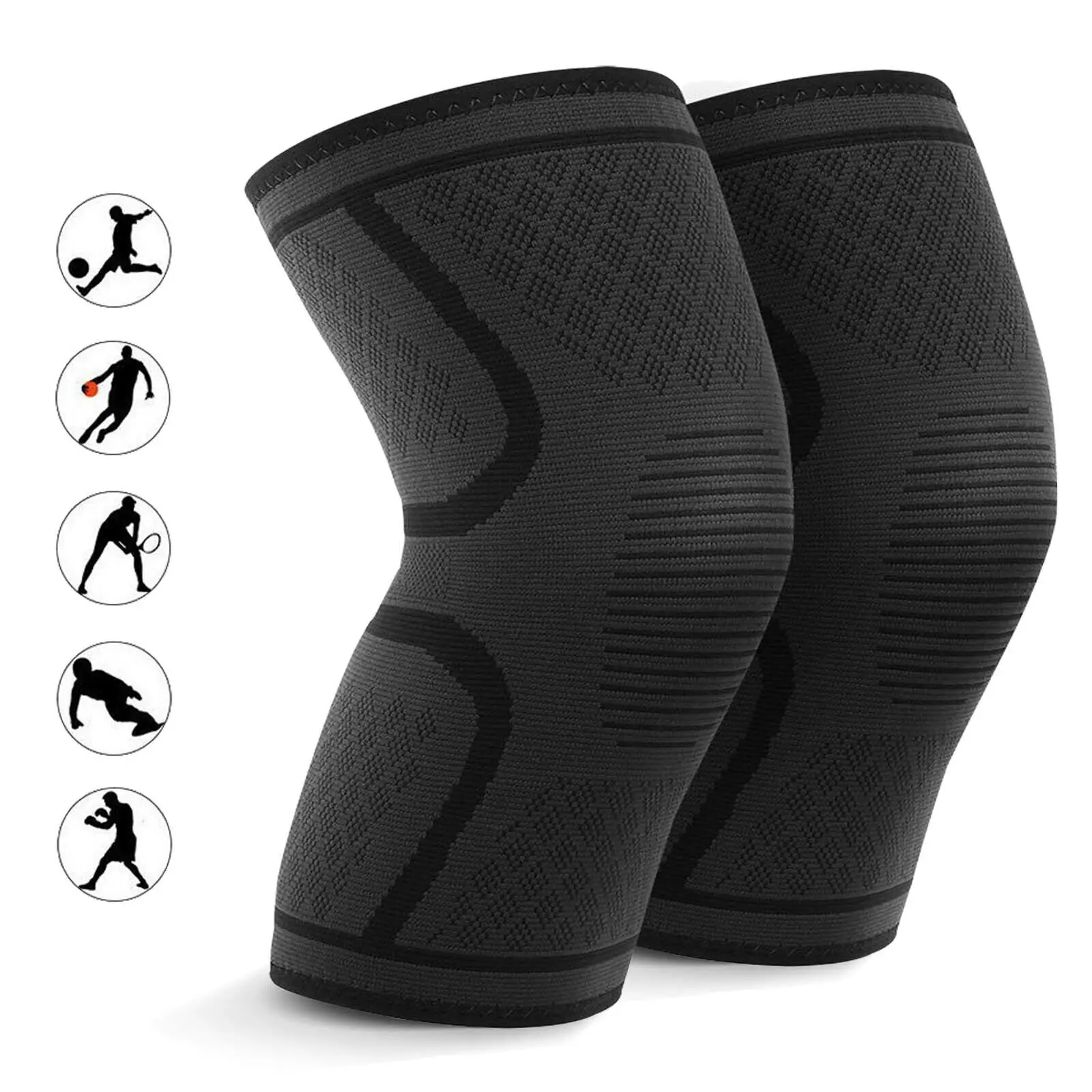 Wholesale New Arrivals Nylon Elastic Knee Protector Brace For Running Volleyball  Football Basketball Support Knee Pads