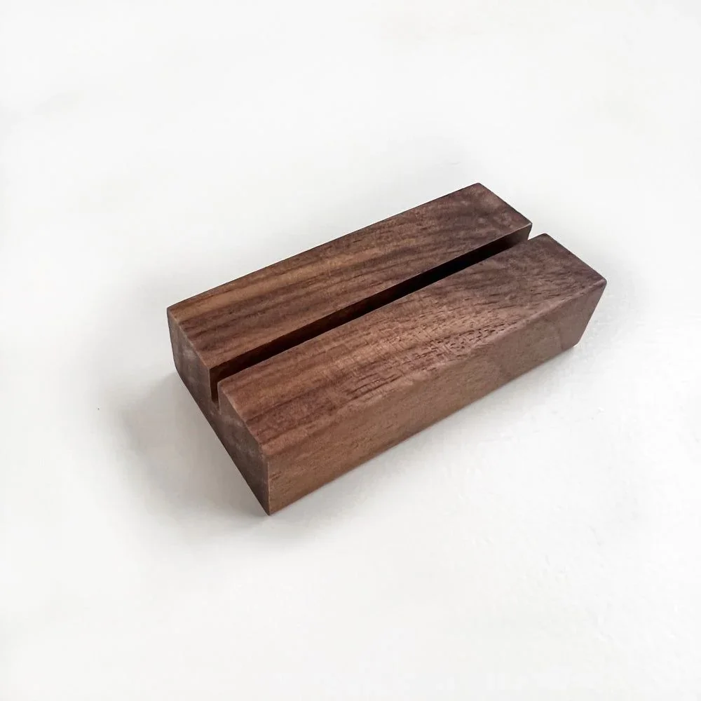 Medium designer Wood card holder Desk Business Card Display Stand exclusive Quality Wooden Card Holder