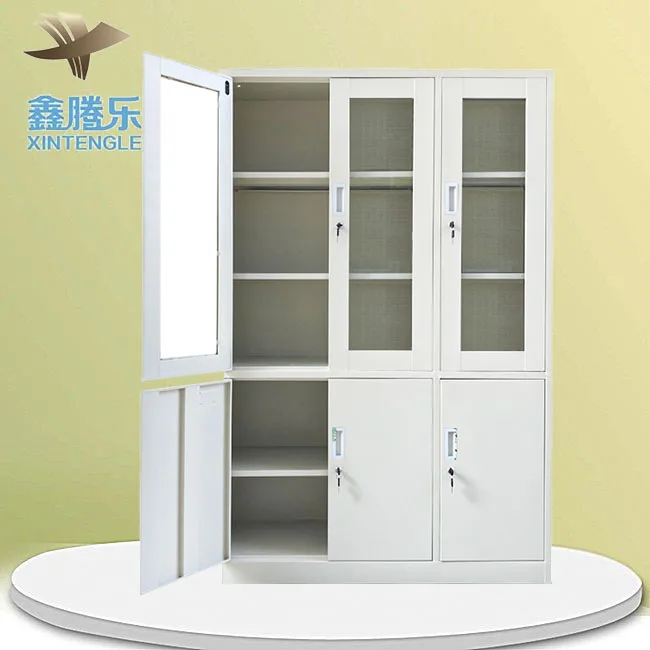 Global Modern Manufacturer Medorn multi-function steel clothes storage cupboard cheap gray wardrobe with locker