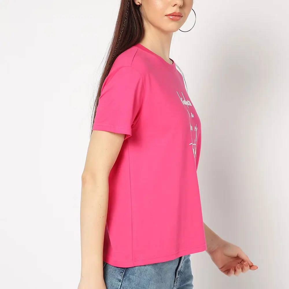 Premium Material Made Custom Logo Printed Women T Shirts New Fashion Street Outfit Women T Shirts